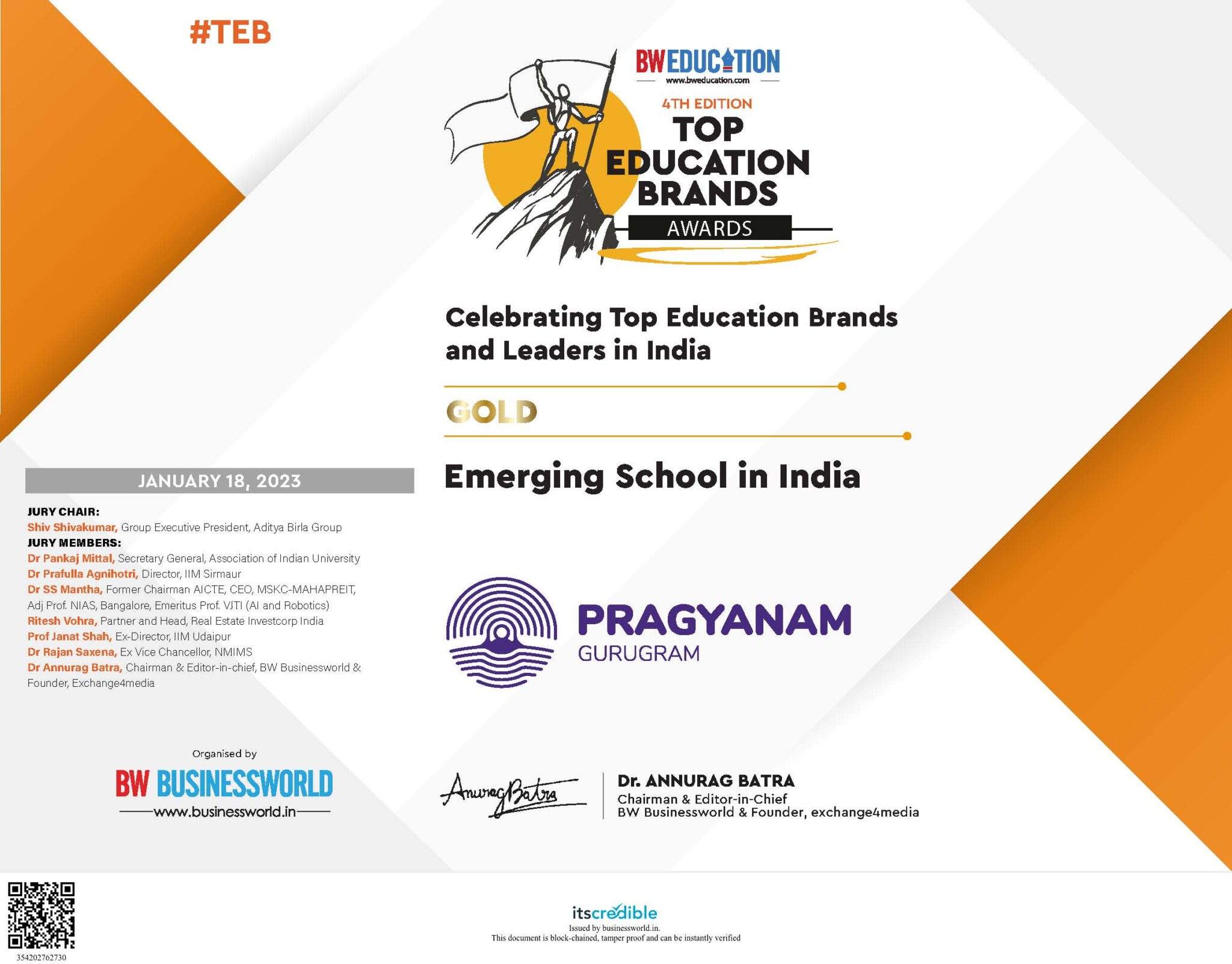BW-Award-certificate